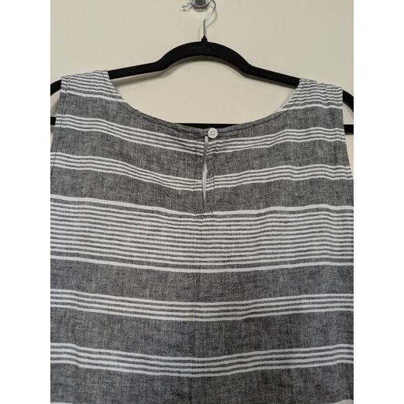 beachlunchlounge Womens Striped Sleeveless Crew Neck Midi‎ Shift Dress Size XL - Picture 9 of 9